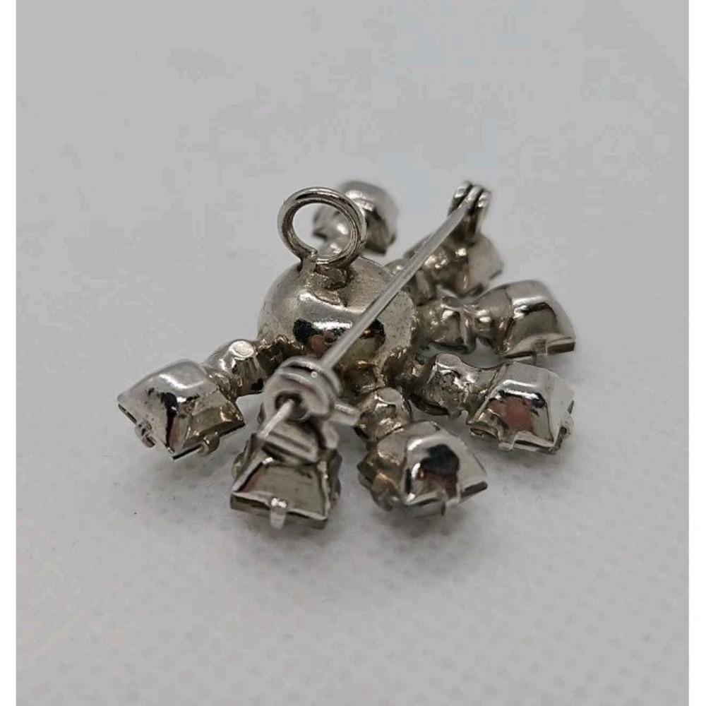 Vintage Rhinestone Brooch Pendant‎ - Picture 4 of 7